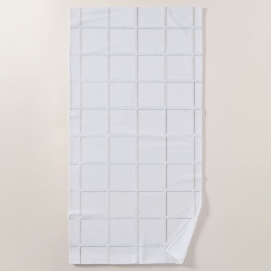 Witte Tegels textuur Strandlaken (Voorkant)