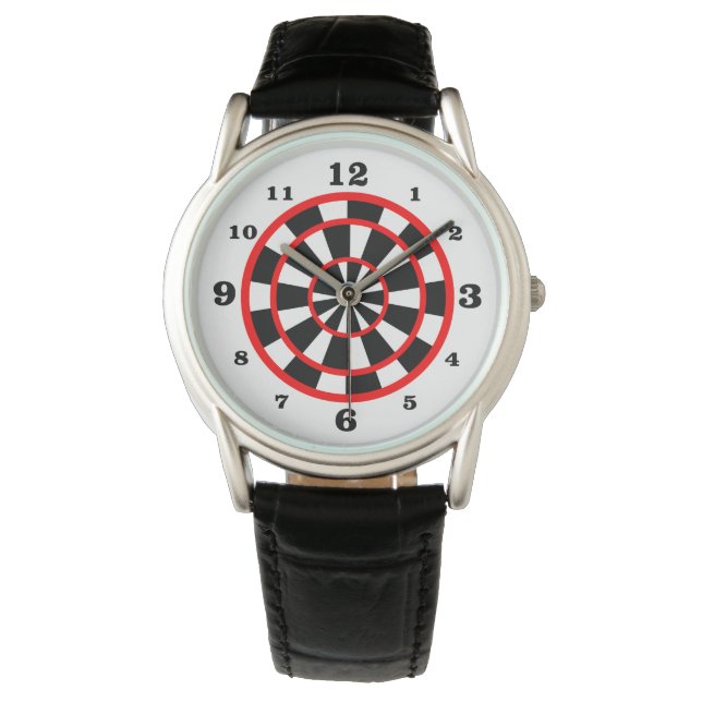 Witte tekenstijl genummerd horloge (Voorkant)