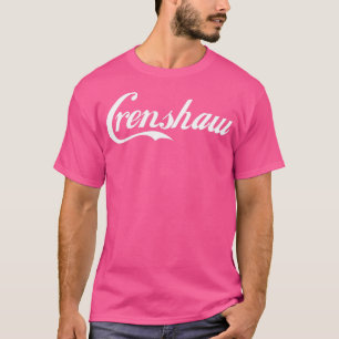 Witte tekst Crenshaw ontworpen T-shirt