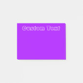 Witte tekst | Eenvoudig Paars Post-it® Notes (Voorkant)