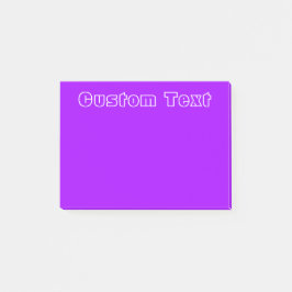 Witte tekst | Eenvoudig Paars Post-it® Notes