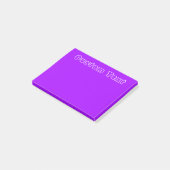 Witte tekst | Eenvoudig Paars Post-it® Notes (Schuin)