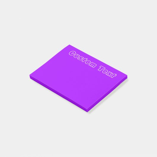 Witte tekst | Eenvoudig Paars Post-it® Notes (Schuin)