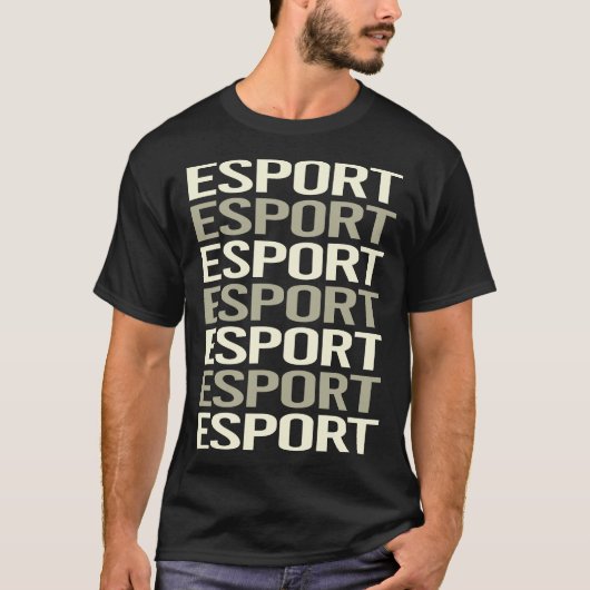 Witte tekst Esports Esport T-shirt (Voorkant)