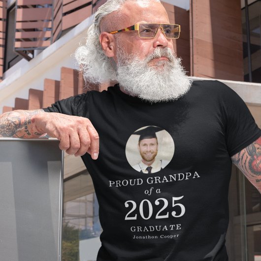 Witte tekst Foto foto's van 2023 Afstuderen T-shirt