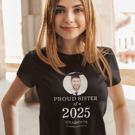 Witte tekst Foto van 2023 Afstuderen T-shirt