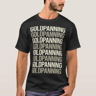 Witte tekst goud pannen panner t-shirt