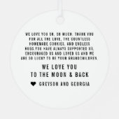 Witte tekst | Grandkids Make Life Grand Photo Orna Metalen Ornament (Achterkant)