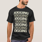 Witte Tekst Jogging Jogger T-shirt (Voorkant)