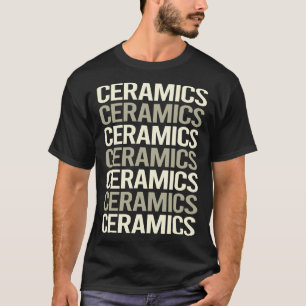 Witte tekst Keramiek T-shirt