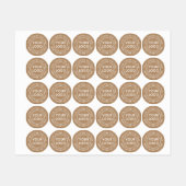 Witte tekst Kraft papier kijken rond stof kleding Labels (Vel)