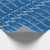 Witte tekst met details, geloof ik, papier met onm (Hoek)