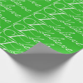 Witte tekst met details, geloof ik, papier met onm (Hoek)