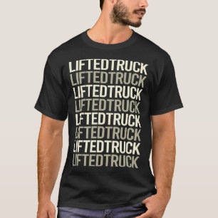 Witte Tekst Opgeheven Vrachtwagens T-shirt