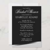 Witte tekst over de uitnodiging voor een zwarte br (Voorkant)