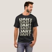 Witte tekst pijlen t-shirt (Voorkant volledig)