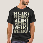 Witte tekst Reiki T-shirt (Voorkant)