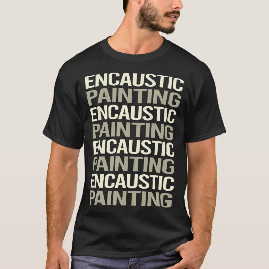 Witte tekst schilderen t-shirt (Voorkant)