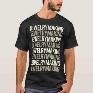 Witte tekst sieraden sieraden maken juwelier t-shirt