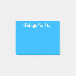 Witte Tekst | van de Douane Helder Blauw Post-it® Notes