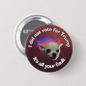 Witte tekst van de stemmende Button (Voorkant /achterkant)