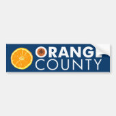 Witte tekst voor Oranje graafbumper Bumpersticker (Voorkant)