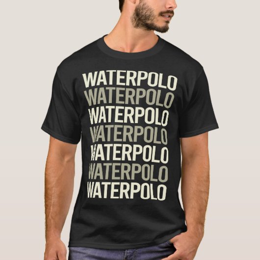 Witte tekst Water Polo (Voorkant)