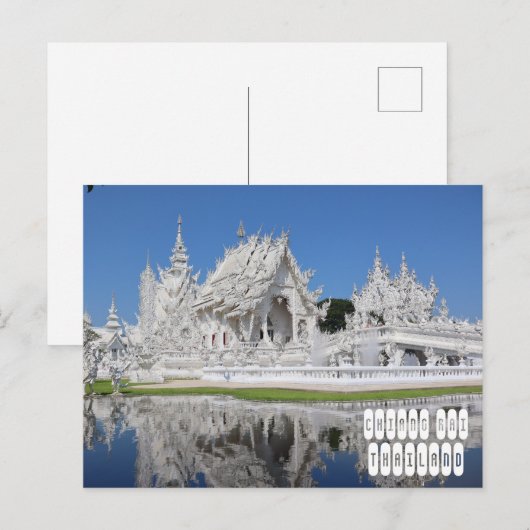 Witte tempel in Chiang Rai Thailand Briefkaart (Voorkant / Achterkant)
