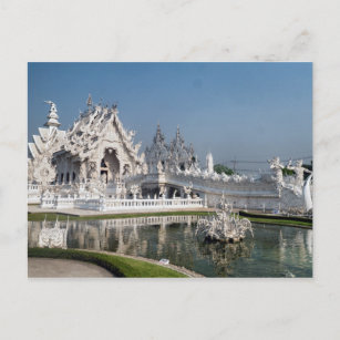 Witte Tempel Wat Rong Khun, Chiang Rai, Thailand Briefkaart