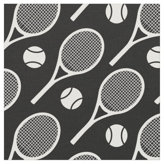 Witte tennisrackets - aanpasbaar! stof (Close Up)