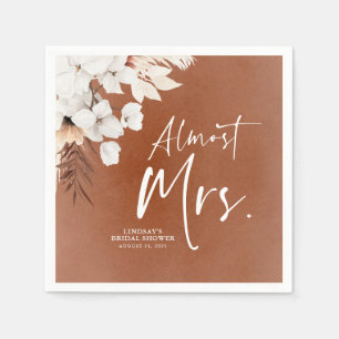 Witte Terracotta Bloemen Bruiloft Almost Mrs Servet