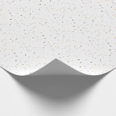 Witte terrazzo cadeaupapier (Hoek)
