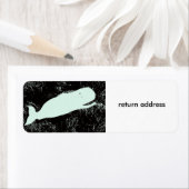 witte terugzendadres walvis etiket (Insitu)