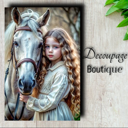 Witte Teugels Decoupage Tissuepapier