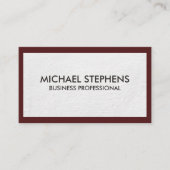 Witte textuur achtergrond rand visitekaartje (Voorkant)