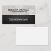 Witte textuur | Zwarte textuur Visitekaartje (Voorkant / Achterkant)