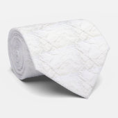 Witte Textuurdas Stropdas (Opgerold)
