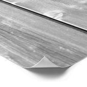 Witte textuurhouten oppervlak poster (Hoek)
