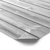 witte textuurhouten oppervlak poster (Hoek)