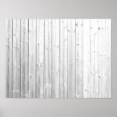 witte textuurhouten oppervlak poster (Voorkant)