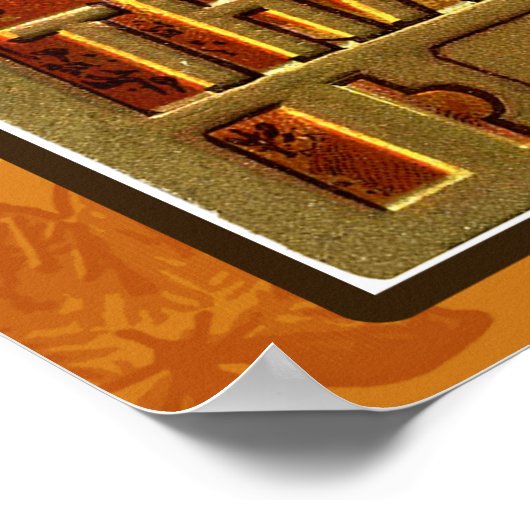  witte Thanksgiving Turkije Poster (Hoek)