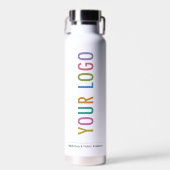 Witte Thor Water Bottle Company Logo Branded Waterfles (Voorkant)
