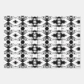 Witte Thumbprint Cookie Tree Bark Patroon Inpakpapier Vel (Voorkant 3)