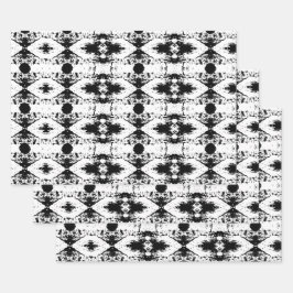 Witte Thumbprint Cookie Tree Bark Patroon Inpakpapier Vel