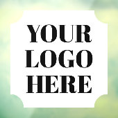 Witte Ticket Vierkante Vorm Zakelijke Logo Raamsticker (Vel 3)