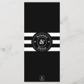 Witte Tie Aangelegenheid Menu (Achterkant)