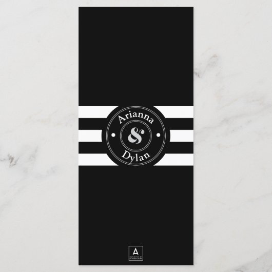 Witte Tie Aangelegenheid Menu (Achterkant)