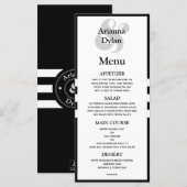 Witte Tie Affaire Menu (Voorkant / Achterkant)