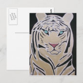 WITTE TIGER BRIEFKAART (Voorkant / Achterkant)