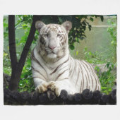 WITTE TIGER FLEECE DEKEN (Voorkant (Horizontaal))